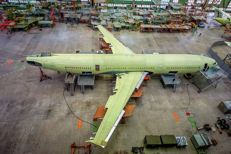 俄羅斯新款末日飛機是由伊留申II-96-400M大型客機改造。圖／取自俄羅斯「聯合飛機製造公司」（United Aircraft Corporation，UAC）網站