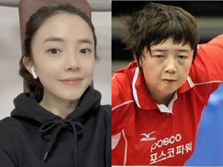 南韓女子桌球好手田志希。圖擷自微博