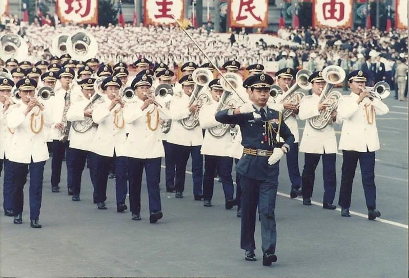 郭贊東過去在國防部示範樂隊擔任隊長，國家重要慶典都由他領導、指揮。
 圖／郭贊...