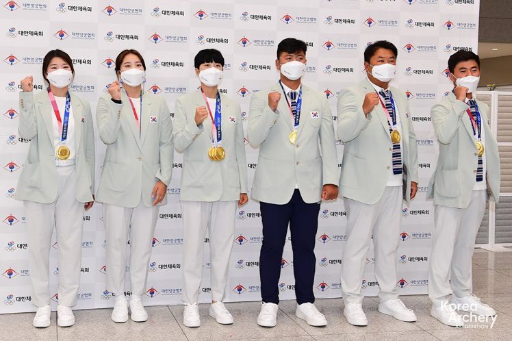 韓國在今年東京奧運射箭項目斬獲四面金牌，再再顯示大企業長期栽培與資助的重要性。 摘自大韓民國射箭協會Facebook