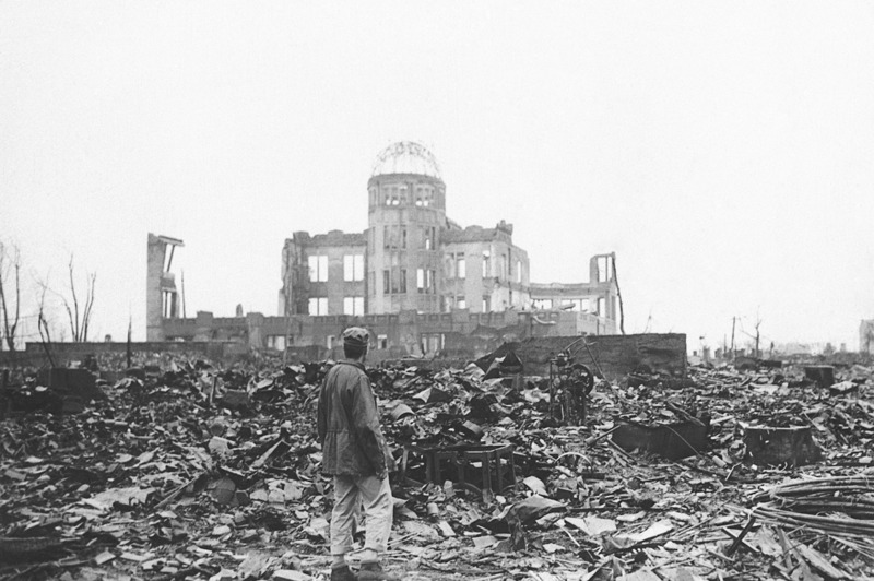 1945年8月6日美軍對廣島投下第一顆原子彈，將廣島市中心夷為平地。美聯社