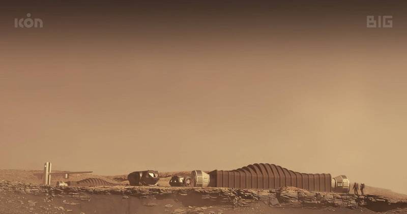 NASA要招募4名志愿者，在「阿尔法火星山丘」展开为期一年的火星探索模拟任务。图为阿尔法火星山丘示意图。美联社(photo:UDN)
