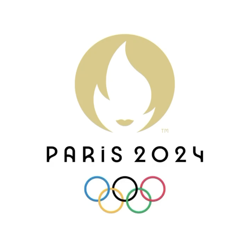 2024巴黎奧運的Logo設計把奧運聖火、金牌以及對法國非常有代表性的人物形象「Marianne」（瑪麗安娜）相結合。圖／摘自巴黎奧運官方IG