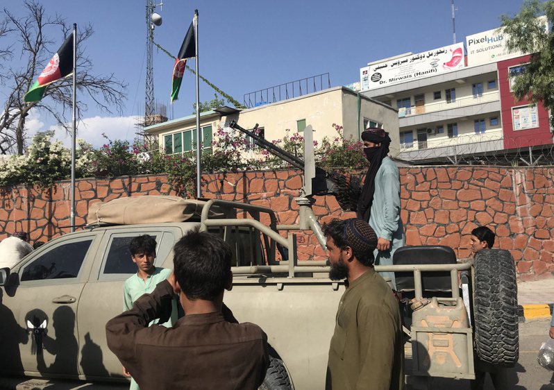 民兵组织塔利班（Taliban）近日迅速攻下首都喀布尔（Kabul）以外所有重要城市，今天开始进入喀布尔。 欧新社(photo:UDN)