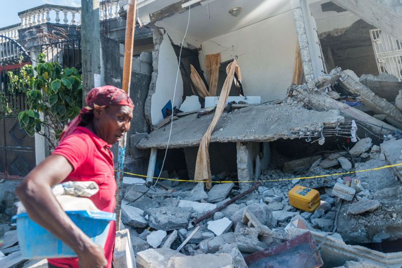 海地發生規模7.2強震，至少有近1300人喪生，數千人受傷，西南部萊凱（Les Cayes）遭到重創。 法新社