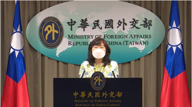 外交部拉美司司長謝妙宏。圖／擷取自外交部線上記者會直播畫面