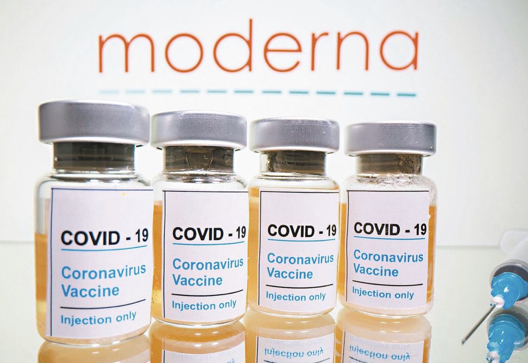 台南市傳出兩例注射莫德納疫苗後死亡的個案。路透社