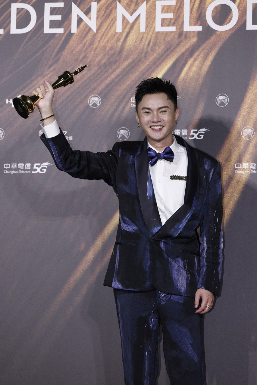 第32屆金曲獎最佳台語男歌手獎由許富凱獲得。記者李政龍／攝影