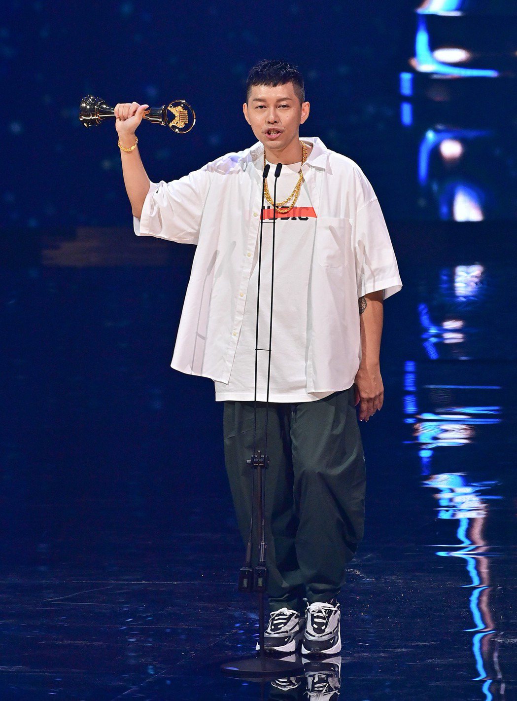 由蛋堡(杜振熙)的「家常音樂」拿下今年金曲獎「最佳華語專輯獎」。圖／台視提供