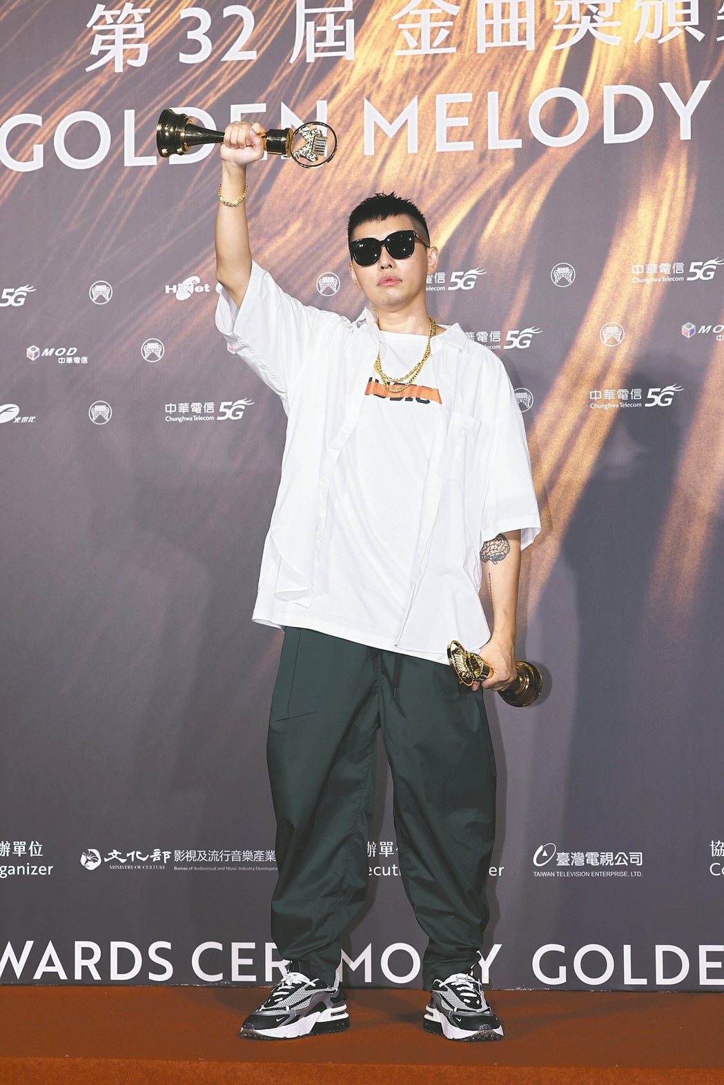 金曲獎最佳華語男歌手獎由蛋堡獲得。記者李政龍／攝影