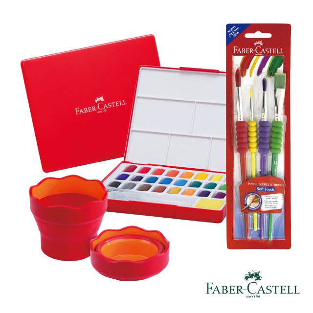 Faber-Castell紅色系小畫家上學水彩組，即日起至9月13日，特價888...