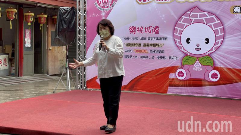 嘉義市長黃敏惠今天表示盼今年底、跨到明年初能舉辦台灣設計展。記者林伯驊／攝影