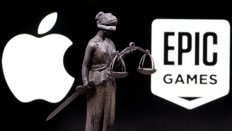 按苹果与「要塞英雄」（Fortnite）游戏开发商Epic Games的反托辣斯判决结果 ，苹果每年恐将损失多达40亿美元的佣金收入。路透(photo:UDN)