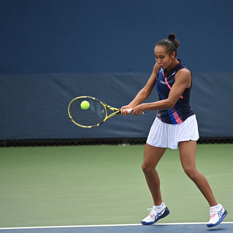 2021美國網球公開賽女子單打亞軍Leylah Fernandez。圖／ASICS提供