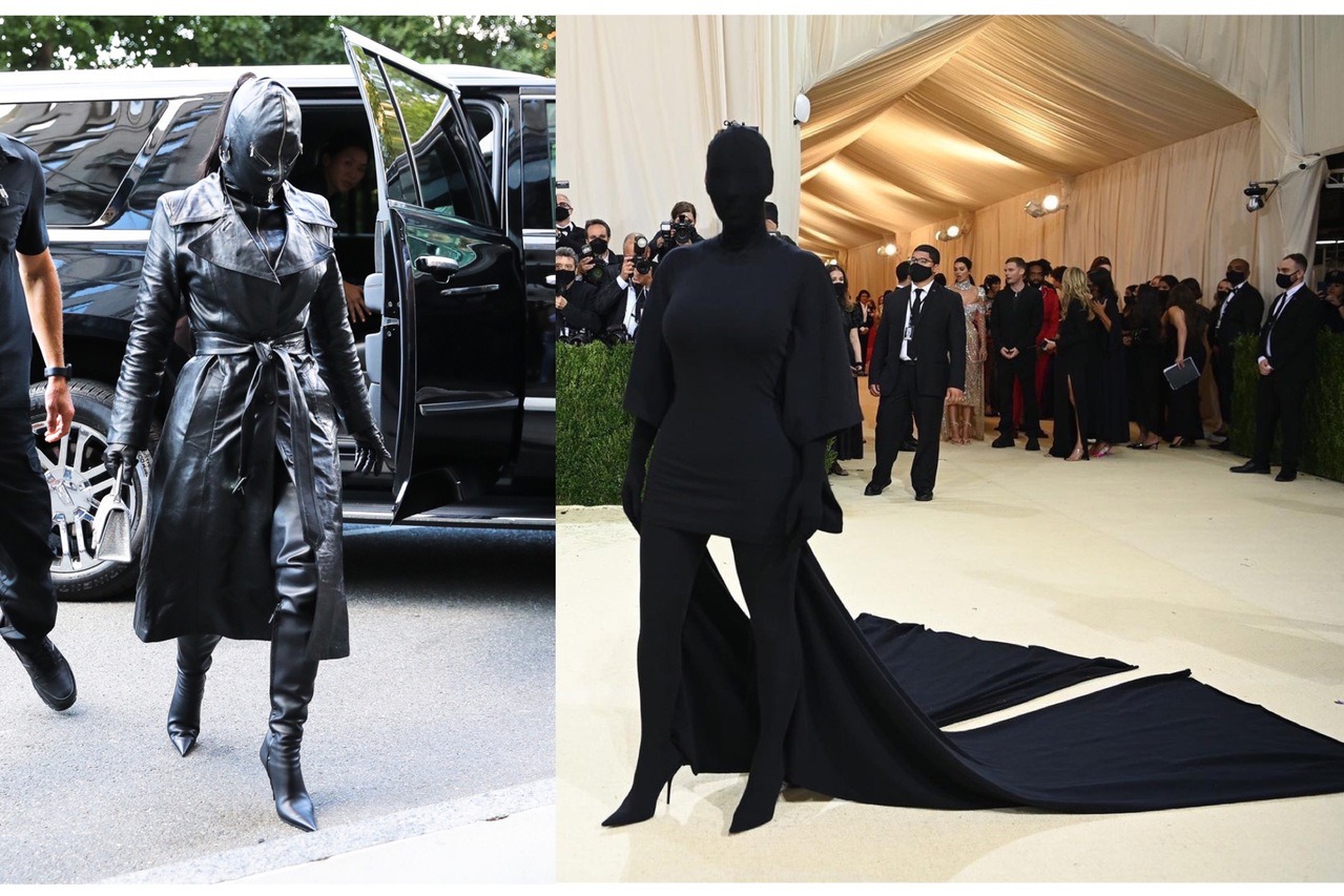 柯南「黑衣人」回來了？Oh……其實她是金卡戴珊     詮釋「沒時間只好找人代走紅毯」絕佳造型