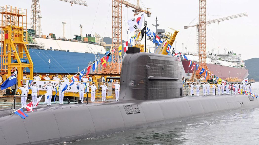 南韓15日宣布「島山安昌浩」號潛艦成功試射國產SLBM。法新社
