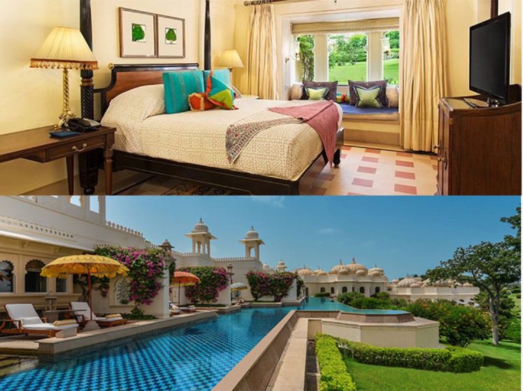 烏黛浦的The Oberoi Udaivilas是印度經典的皇宮飯店之一。圖／取...