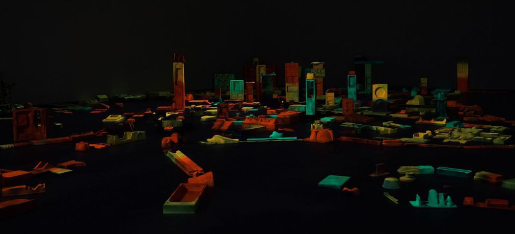 林書楷用作品創造出他記憶和想像中的城市。   南美館／提供
