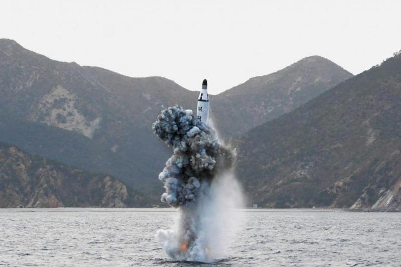 北韓持續發展潛射飛彈，進度超越南韓。（路透） (資料照片)