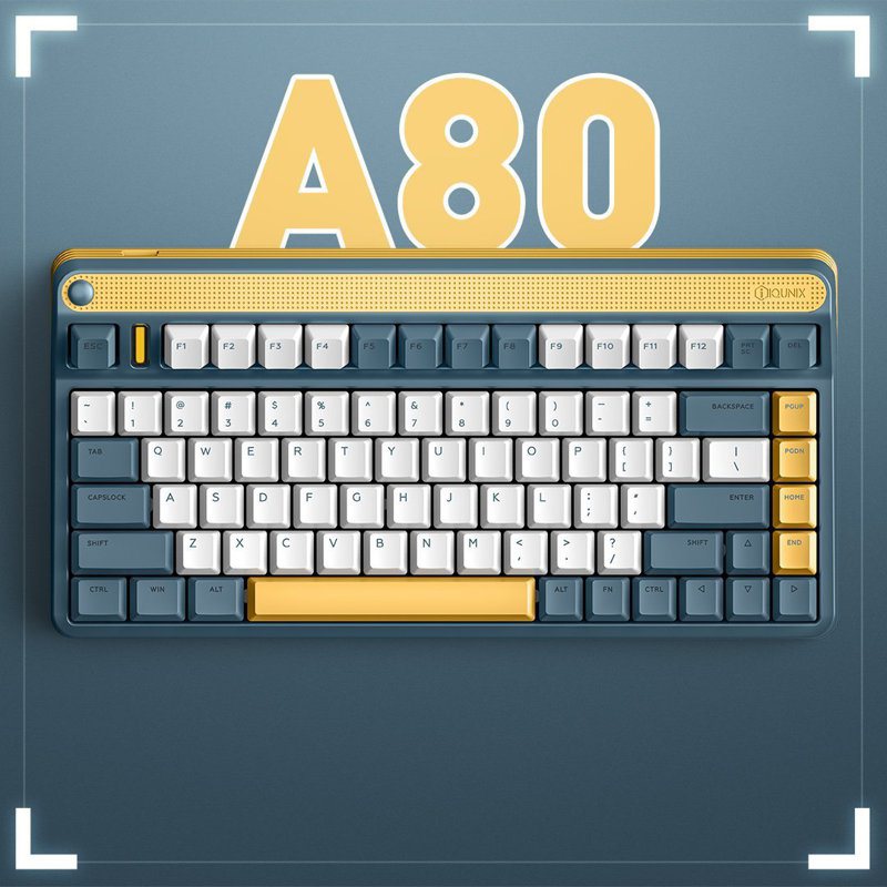 IQUNIX A80 Explorer第一排鍵盤有加高設計，打字也相對方便。（翻攝自IQUNIX官網）