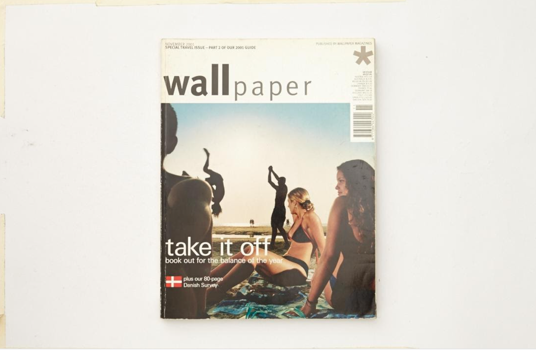 《Wallpaper》打破當時歐美流行雜誌封面規則，封面呈現都會男女生活樣貌。圖...