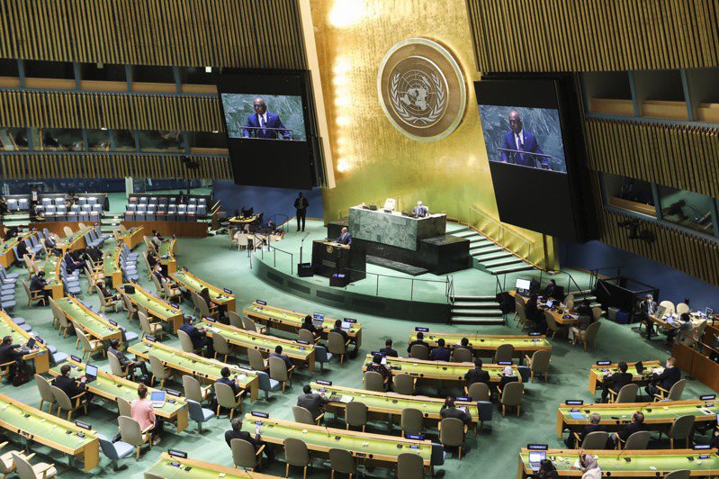 第76屆聯合國大會。  新華社