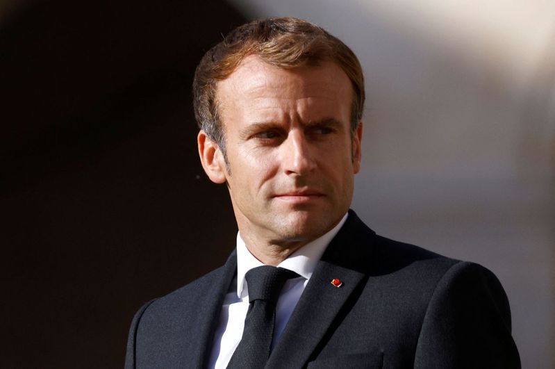 圖為法國總統馬克宏。 法新社