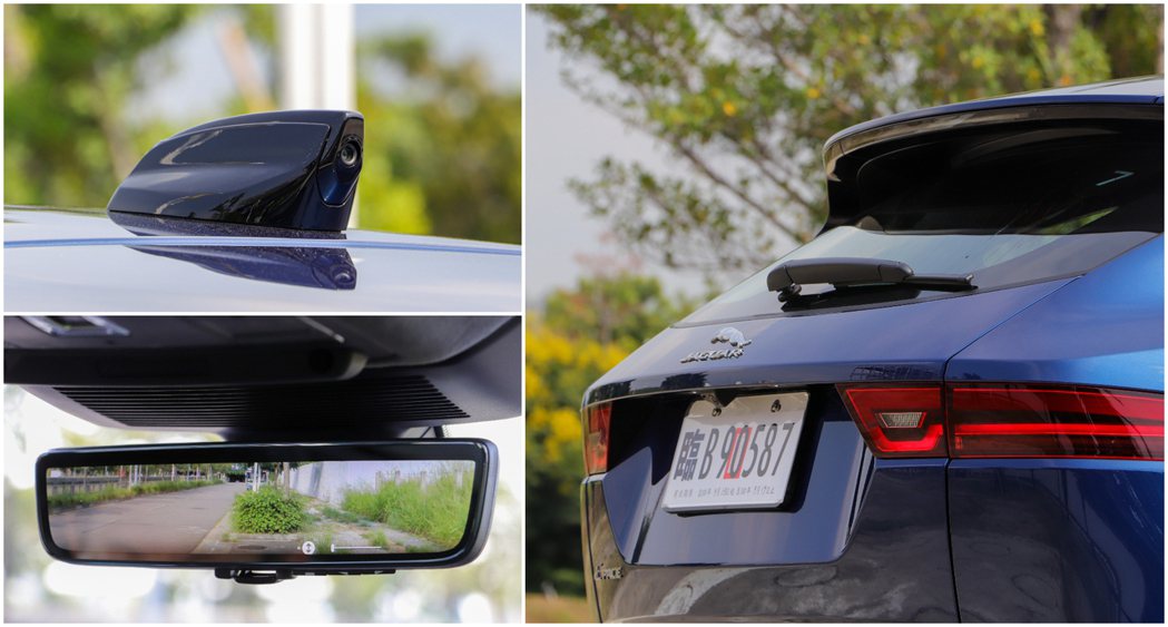小改款Jaguar E-Pace首度導入了ClearSight電子車內後視鏡。 ...