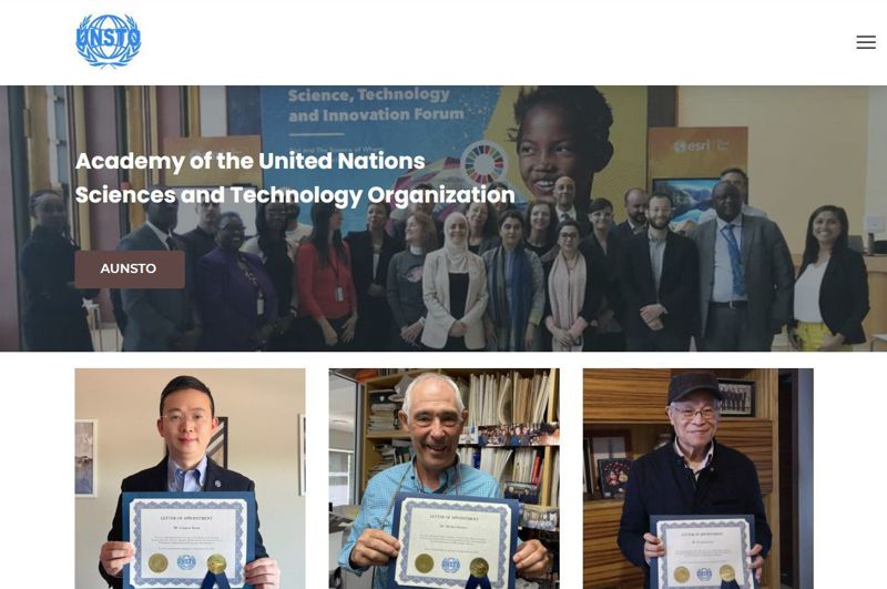 UNSTO官方網站，做得有模有樣，但它根本和聯合國無關。圖／翻攝自UNSTO網站