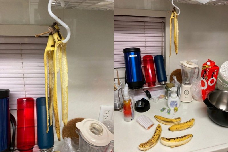 日本昨晚發生地震，一名網友分享自家香蕉因強烈搖晃而掉落，逗趣景象引起熱議。
圖擷自twitter
