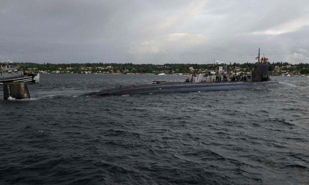 美軍海狼級核動力潛艦「康乃狄克號」（USS Connecticut，SSN-22）日前在南海作業時碰撞到不明物體受損。法新社