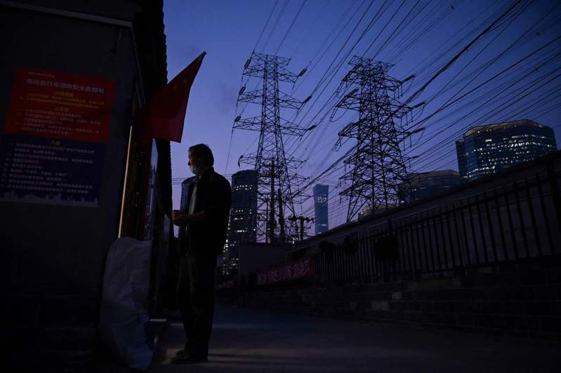 中國限電政策示意圖。 法新社