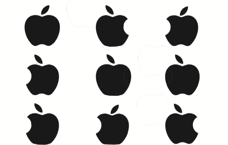 哪個才是正確的蘋果LOGO？ 圖／天下雜誌。