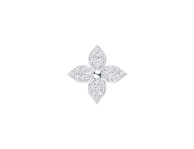 Star Blossom白金鑲鑽耳針，98,500元。圖／路易威登提供