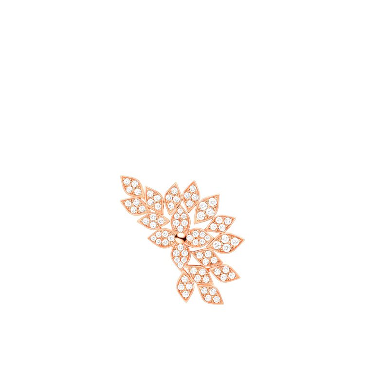 Star Blossom粉紅金鑲鑽耳骨夾，30萬9,000元。圖／路易威登提供