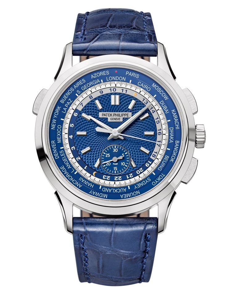 百達翡麗型號5930G-010腕表是品牌有時計系列中的首款世界時區計時碼表，約2...