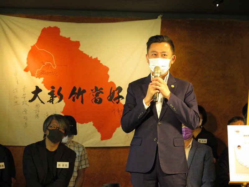 新竹市長林智堅拋出大新竹合併議題41天，今天到竹北受邀「大新竹當好協會」成立茶會。記者張裕珍／攝影