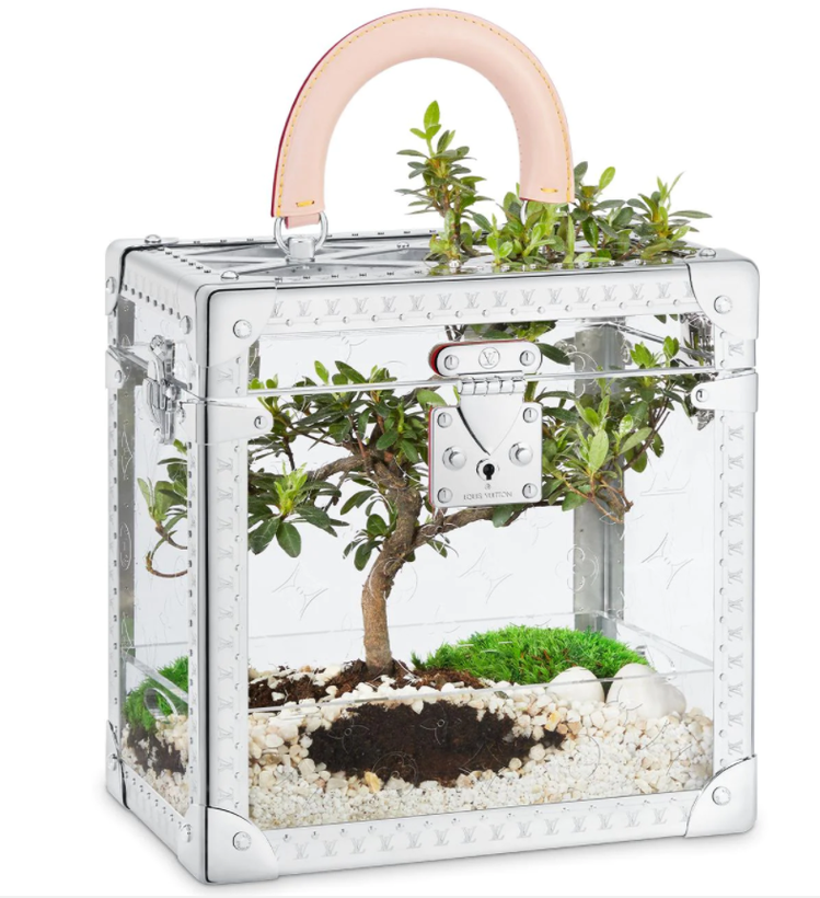 玻璃花園硬箱也是首度展出的作品。圖／LV提供