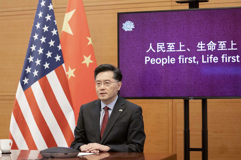 大陸駐美國大使秦剛18日表示，Z世代要為中美兩國的友好交往搭建更好的橋梁。（圖／取自大陸駐美國大使館網站）