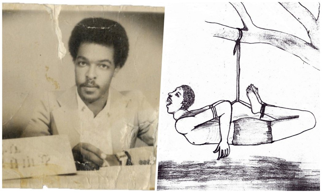 左為達衛特‧伊沙克（Dawit Isaak）本人、右為厄利垂亞的政治刑求 圖...