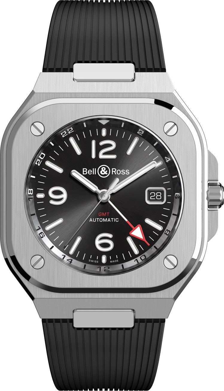 Bell & Ross BR 05 GMT腕表，15萬6,000元。圖 / 柏萊士提供