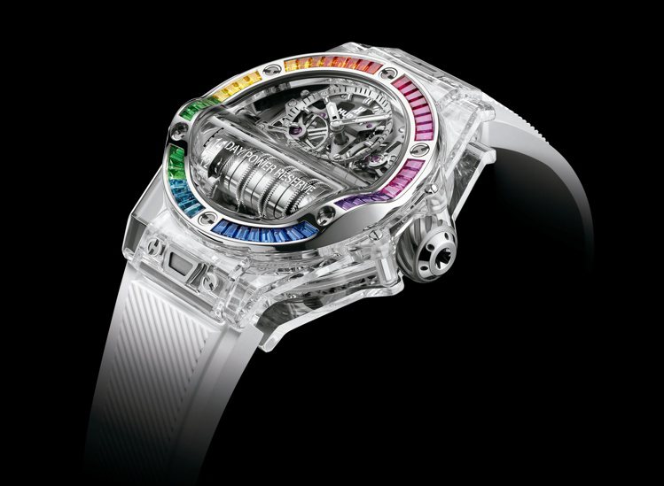 HUBLOT BIG BANG MP-11彩虹藍寶石腕表，399萬元，全球限量5...