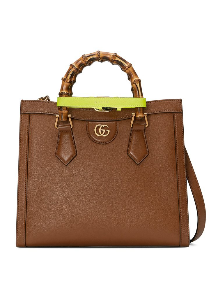 Gucci Diana棕色小型手提包，11萬2,000元。圖／GUCCI提供