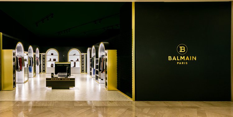 BALMAIN最近在新光三越信義新天地A9館開設品牌台灣第一間快閃店BALMAIN Studio。圖／BALMAIN提供