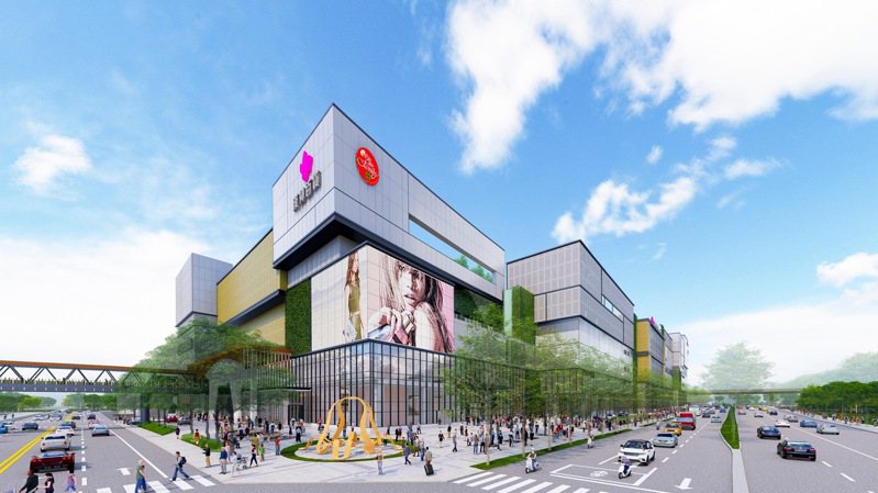 漢神洲際購物中心未來完工營運示意圖。漢神百貨提供