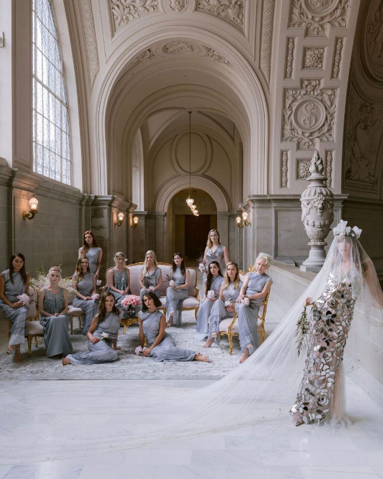 Ivy Getty的婚禮有時尚雜誌貼身採訪。圖／摘自instagram