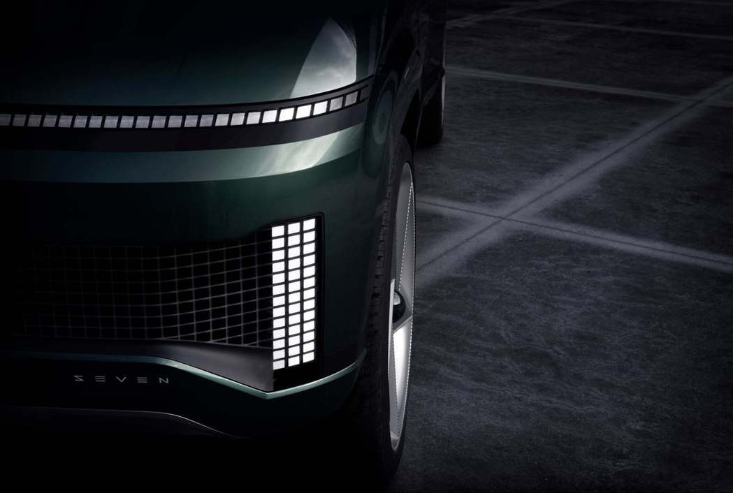 預覽量產版IONIQ 7的Hyundai SEVEN Concept，將在洛杉磯車展上發表。 摘自Hyundai