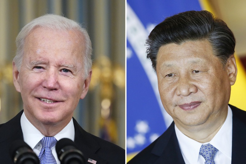 美國總統拜登（左）與中國國家主席習近平（右）將舉行視訊峰會。美聯社
