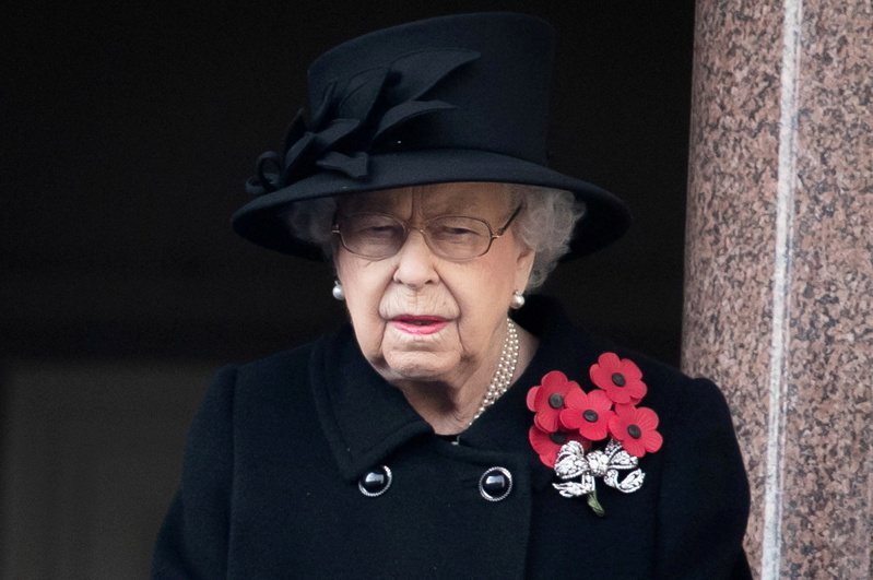 英國女王伊麗莎白二世原定14日在倫敦出席國殤紀念日儀式，但因背部扭傷無法參加。（路透）