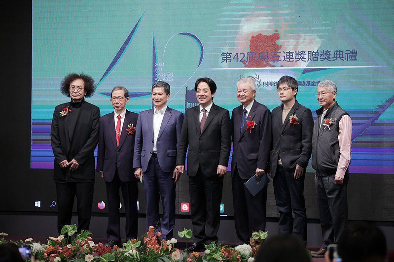 副總統賴清德今天出席「第42屆吳三連獎贈獎典禮」。圖／總統府提供